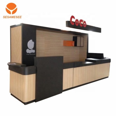 Shopping Mall Food Retail Kiosk Wooden Retail Drink Kiosk Vending Mall Booth Of Food Kiosk Design