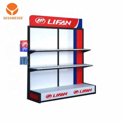 Metal machine oil display rack/display stand for motor repair shop