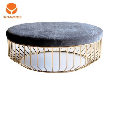 living room round sofa metal legs