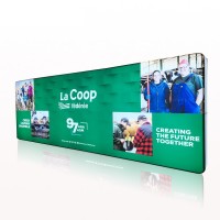 Custom advertising trade show backlit fabric lightbox standing advertising board aluminum display light box